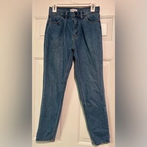 Cello Front Pleated Jeans Straight‎ Leg Juniors Size 1